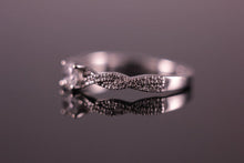Load image into Gallery viewer, 0.31ct Diamond Engagement Ring Twist design in 18ct White Gold