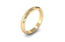 Load image into Gallery viewer, 18ct 3mm &#39;D&#39; Profile Wedding Band in Yellow Gold