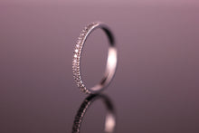 Load image into Gallery viewer, Platinum Half Eternity Ring Fishtail/Castle Set