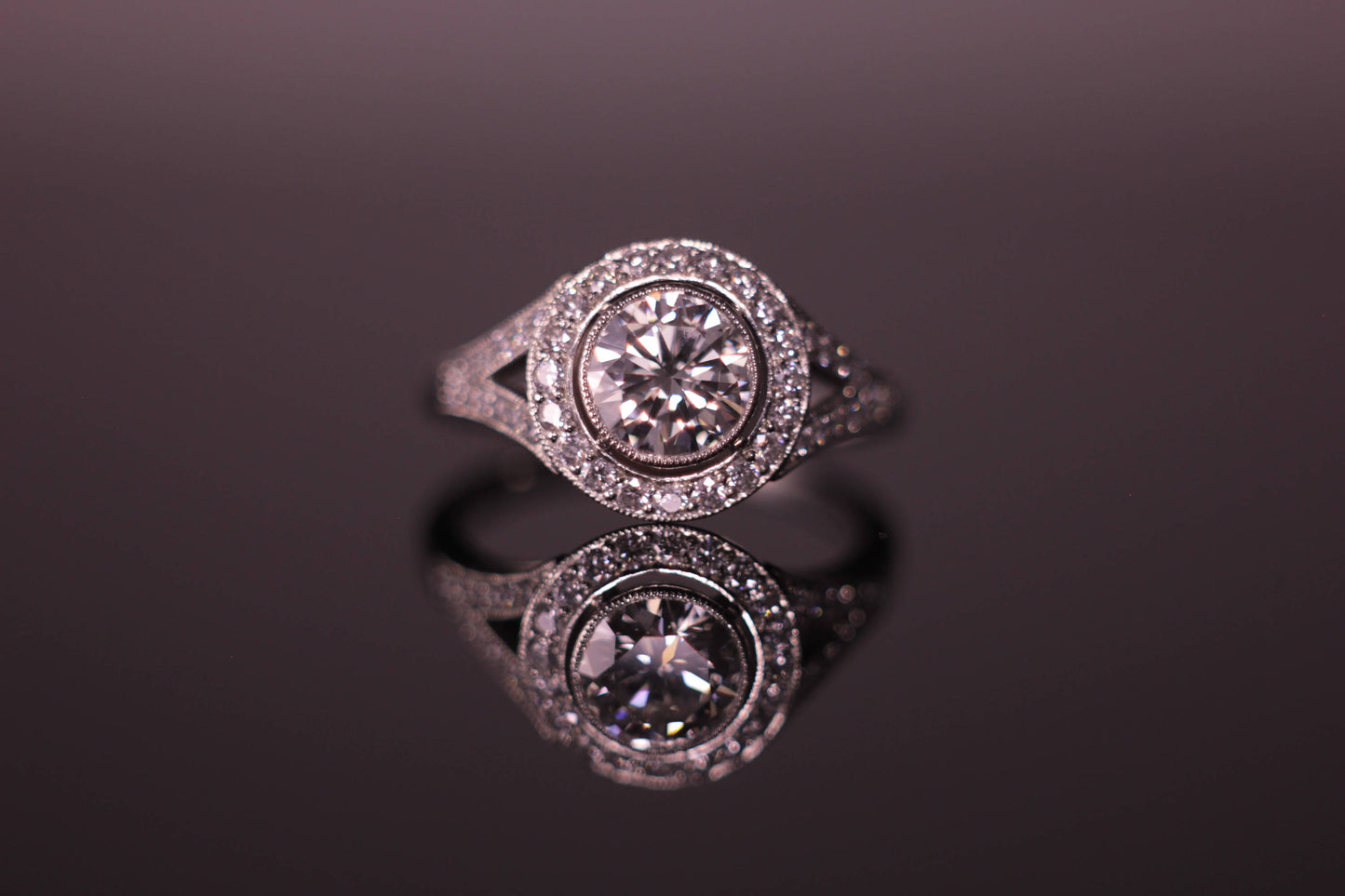 1ct centre stone Engagement Ring in Platinum