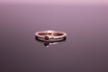 Load image into Gallery viewer, Ruby &amp; 9ct Rose Gold Ring 0.19ct Bezel Rub Over set