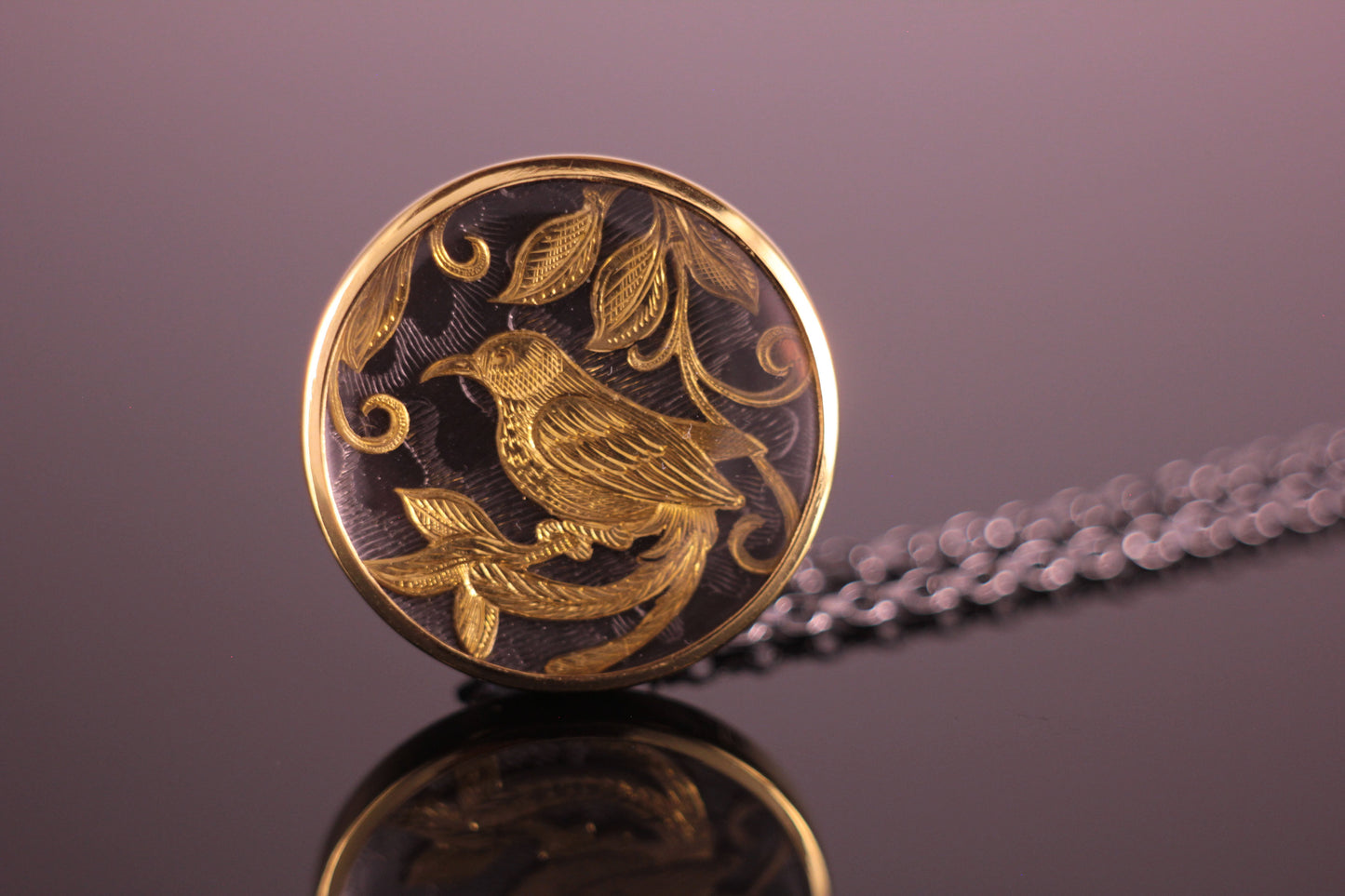 Bird of Paradise Japanese Inspired Pendant & Necklace