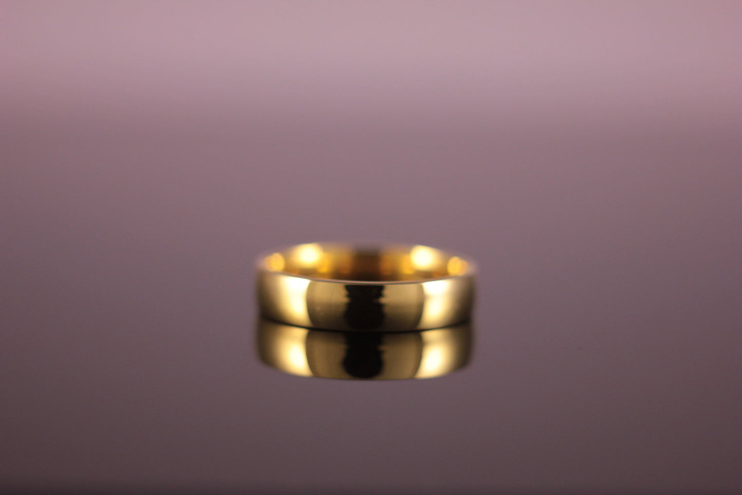 5mm 'D' Profile Wedding Band in 18ct Yellow Gold