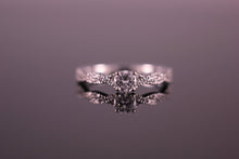 Load image into Gallery viewer, 0.31ct Diamond Engagement Ring Twist design in 18ct White Gold