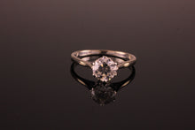 Load image into Gallery viewer, 18ct White Gold 1.25ct Old Cut Moissanite Engagement ring
