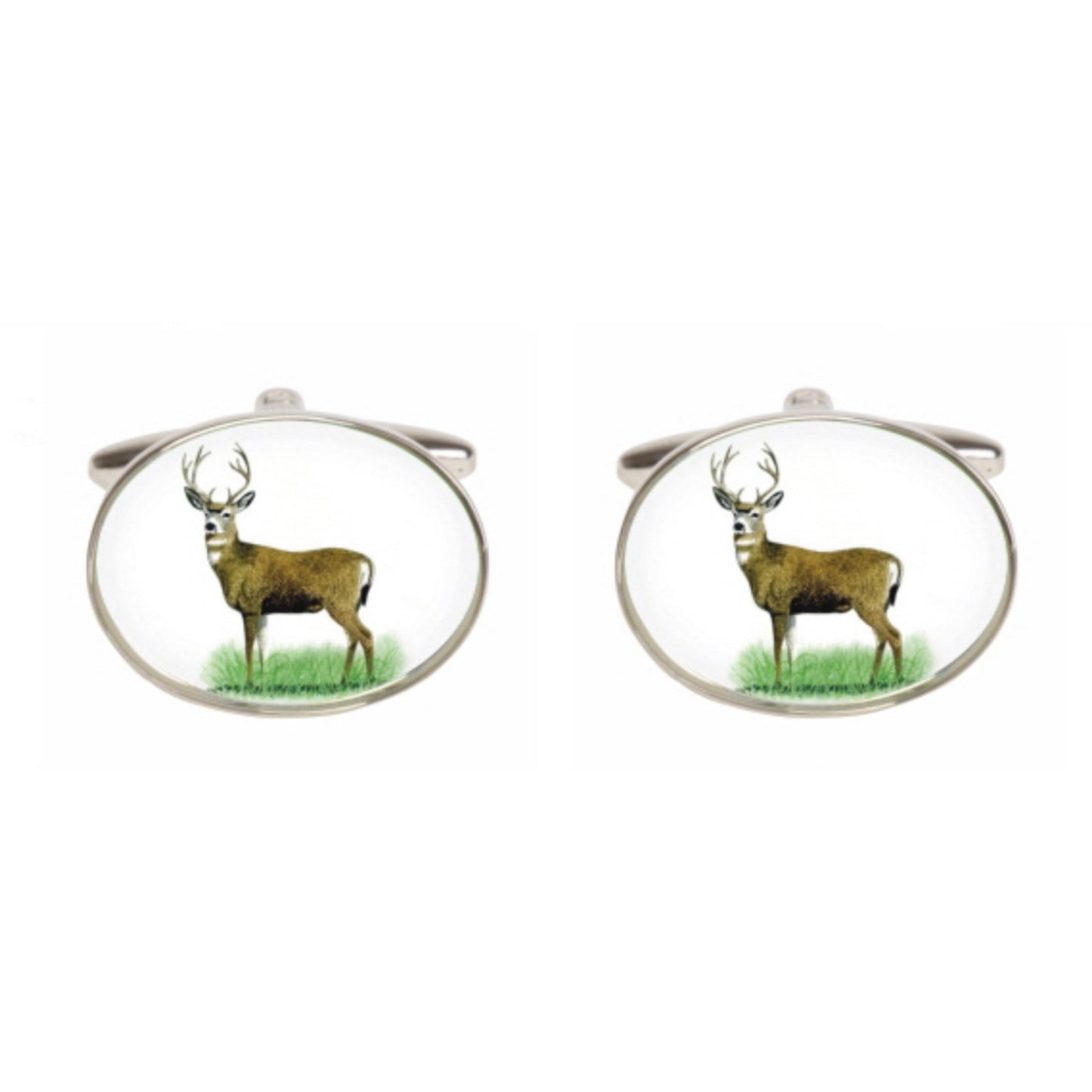 Oval Stag Cufflinks