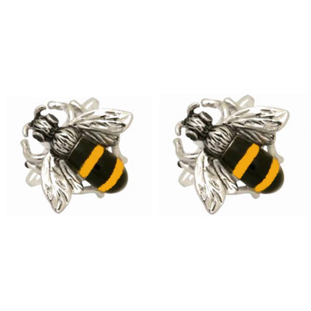 Enamel Bee Cufflinks