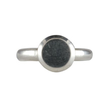 Load image into Gallery viewer, Double Bevel Disc Medieval style Signet Ring Silver C15th