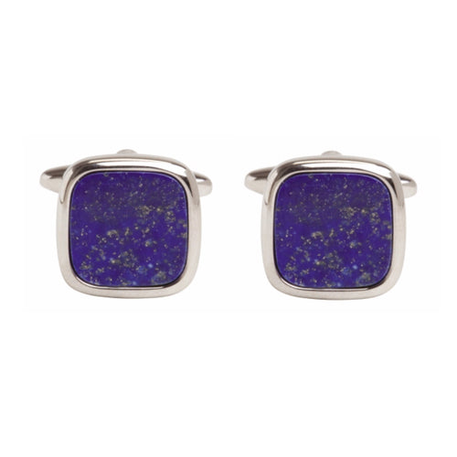 Cushion Shaped Lapis Lazuli Cufflinks