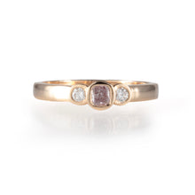 Load image into Gallery viewer, Natural Fancy Light Pink GIA Diamond Engagement ring 18ct Rose Gold