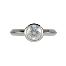 Load image into Gallery viewer, 1.09ct Diamond Art Deco Design Platinum Ring