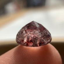 Load image into Gallery viewer, Round Faceted ‘Strawberry’ Quartz Loose Stone 12.2mm // 7.20ct