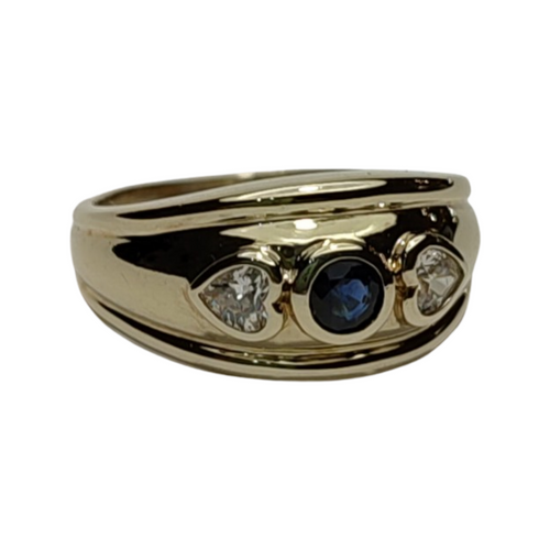 Vintage c.1994 Sapphire & 9ct Yellow Gold Ring