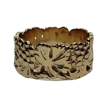 Load image into Gallery viewer, Vintage 9ct Gold Vines &amp; Grapes Ring Hallmark Dated c.1995